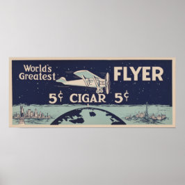 Spirit of St. Louis -ヴィンテージ葉巻の広告 ポスター