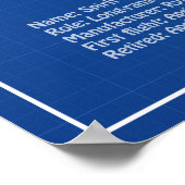 Spirit of St. Louis – 飛行機の設計図プランABD ポスター (角)