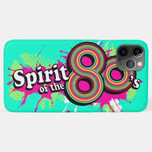 "Spirit of the 80's"女の子ピンクのミント Case-Mate iPhoneケース (裏面(横))
