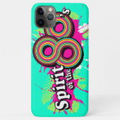 "Spirit of the 80's"女の子ピンクのミント Case-Mate iPhoneケース (裏面)