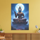 Spirit of the Moon over Nusantara キャンバスプリント (インサイチュ (リビング))