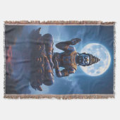 Spirit of the Moon over Nusantara スローブランケット (正面)