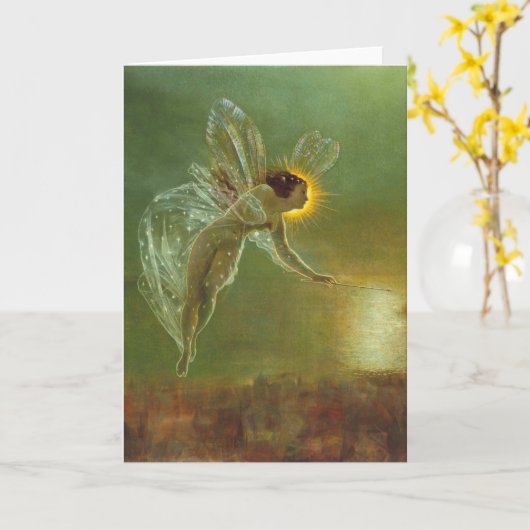 Spirit of the Night - John Atkinson Grimshaw カード (黄色い花)