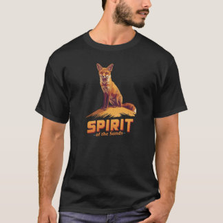 Spirit of the Sands | 砂漠の狐の野生Tシャツ Tシャツ
