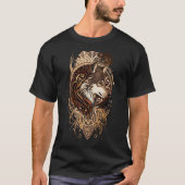 Spirit of the Wolf The Watcher Alpha Soul Wolf of Tシャツ (正面)