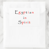 Spirit-rectangleでエジプト語のステッカー 長方形シール (バッグ)