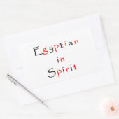 Spirit-rectangleでエジプト語のステッカー 長方形シール (封筒)