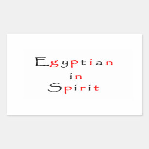 Spirit-rectangleでエジプト語のステッカー 長方形シール