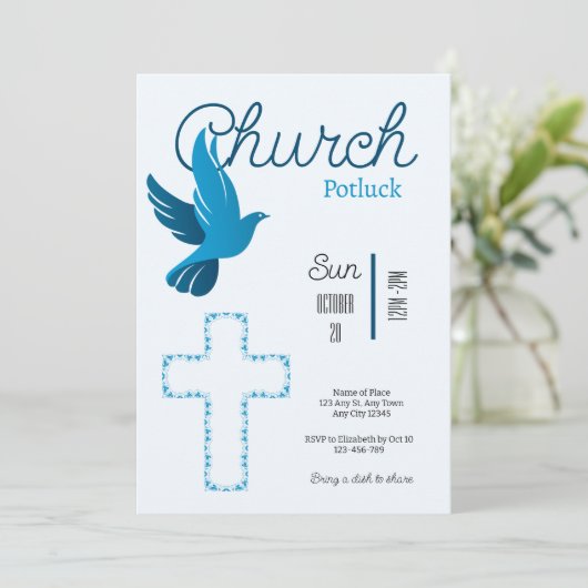 Spirit & Sustenance Community Potluck  Invitation 招待状 (スタンド正面)