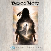 Spirit Wolf Within Decoupage 薄葉紙