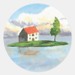 Spirited Away Landscape Stickers ラウンドシール