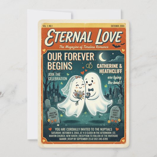 Spirited Wedding Gazette Invitation 招待状 (正面)