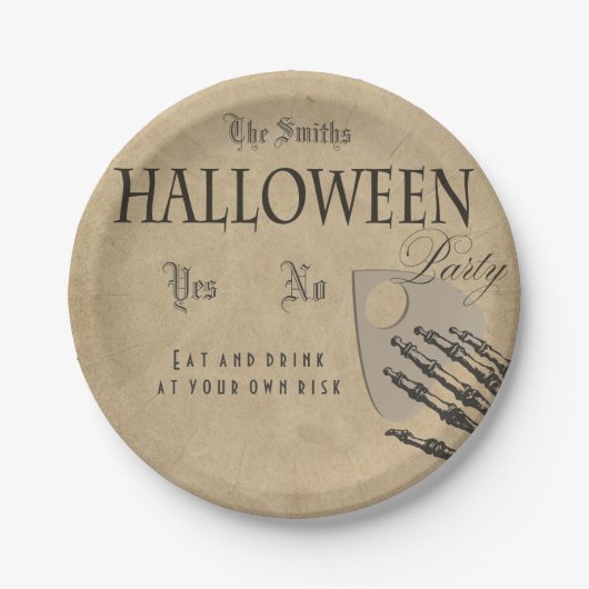 Spirits Halloween プレート (正面)