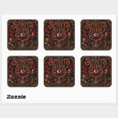 Spirits & Sips ハロウィンカクテルパーティー スクエアシール (シート)