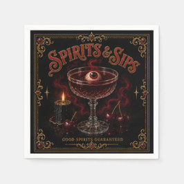 Spirits & Sips ハロウィンカクテルパーティー スタンダードカクテルナプキン
