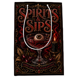 Spirits & Sips ハロウィン・カクテルパーティー ミディアムペーパーバッグ
