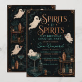 Spirits & Spirits 21歳の誕生日パーティー 招待状 (正面/裏面)