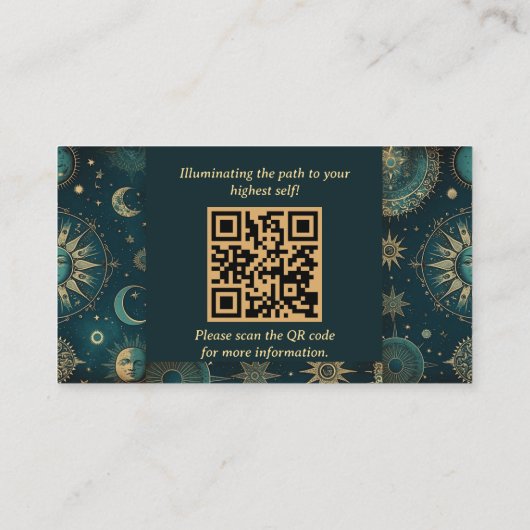 Spiritual and Healing Astrologer Celestial Occult 名刺 (裏面)