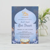 Spiritual Blue Watercolor Iftar & Quran Invitation 招待状 (スタンド正面)