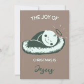 Spiritual Christmas Birth of Jesus Message Art 招待状 (正面)