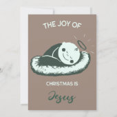 Spiritual Christmas Birth of Jesus Message Art 招待状 (裏面)