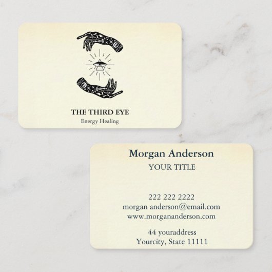 Spiritual Energie Heiler Reiki  名刺 (正面/裏面)