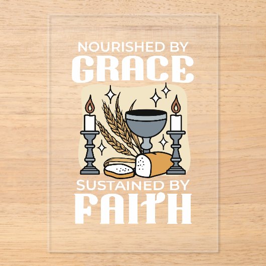 Spiritual Faith and Grace – Uplifting Christian アクリル招待状 (正面)