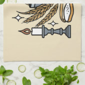 Spiritual Faith and Grace – Uplifting Christian キッチンタオル (折り畳み)