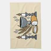 Spiritual Faith and Grace – Uplifting Christian キッチンタオル (縦)