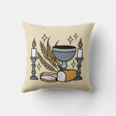 Spiritual Faith and Grace – Uplifting Christian クッション (裏面)