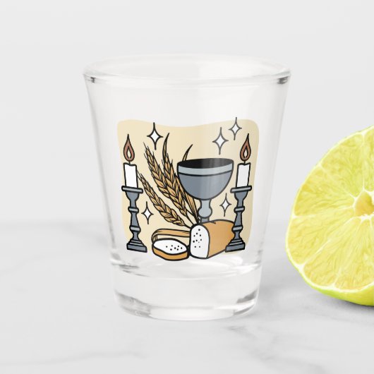 Spiritual Faith and Grace – Uplifting Christian ショットグラス (正面)