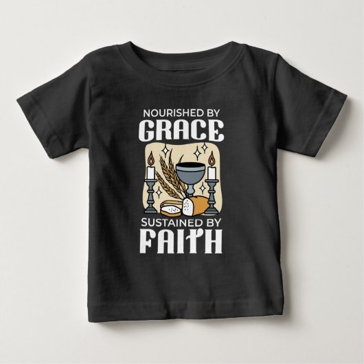 Spiritual Faith and Grace – Uplifting Christian ベビーTシャツ (正面)