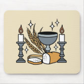 Spiritual Faith and Grace – Uplifting Christian マウスパッド (正面)