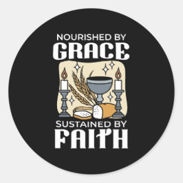Spiritual Faith and Grace – Uplifting Christian ラウンドシール