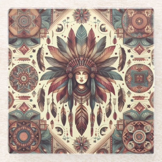 Spiritual Guidance ガラスコースター (正面)