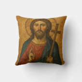 Spiritual Jesus Artwork Medieval Illustration クッション (裏面)