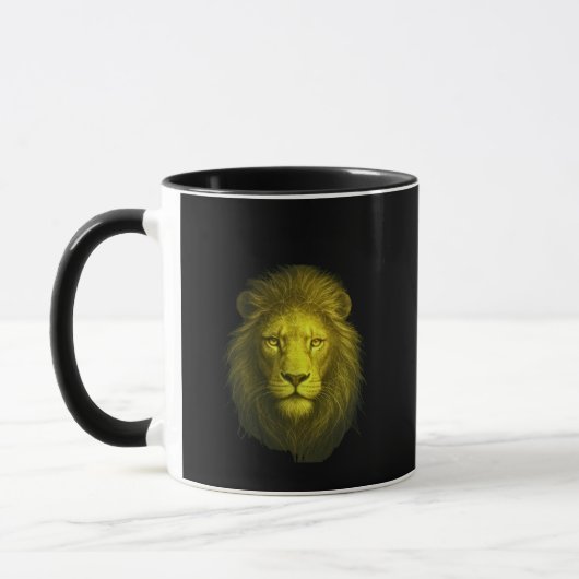 Spiritual Lion Awakening • Inner Power & Identity マグカップ (左)