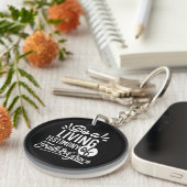 Spiritual Living Testimony Faith and Grace Quote キーホルダー (正面右)