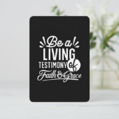 Spiritual Living Testimony Faith and Grace Quote サンキューカード (スタンド正面)