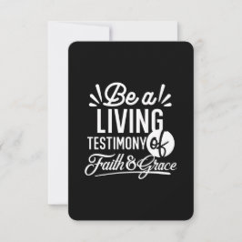 Spiritual Living Testimony Faith and Grace Quote サンキューカード