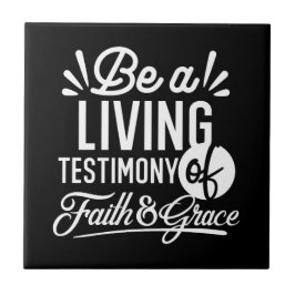 Spiritual Living Testimony Faith and Grace Quote タイル