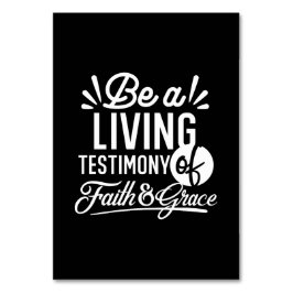Spiritual Living Testimony Faith and Grace Quote テーブルナンバー
