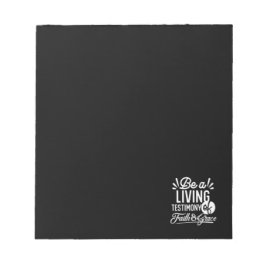 Spiritual Living Testimony Faith and Grace Quote ノートパッド