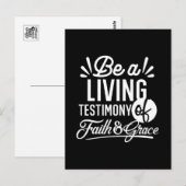 Spiritual Living Testimony Faith and Grace Quote ポストカード (正面/裏面)