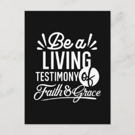 Spiritual Living Testimony Faith and Grace Quote ポストカード