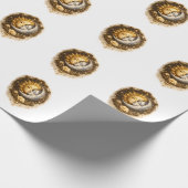 Spiritual Sun and Moon Celestial Sacred Light ラッピングペーパー (角)