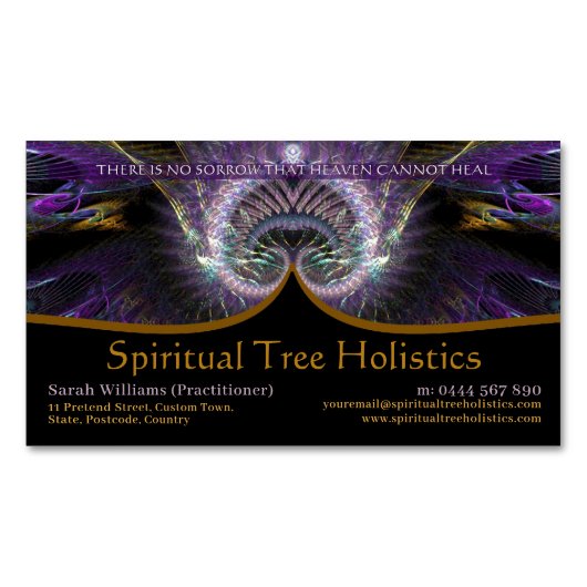 Spiritual Tree Holistic  マグネット名刺 (正面)
