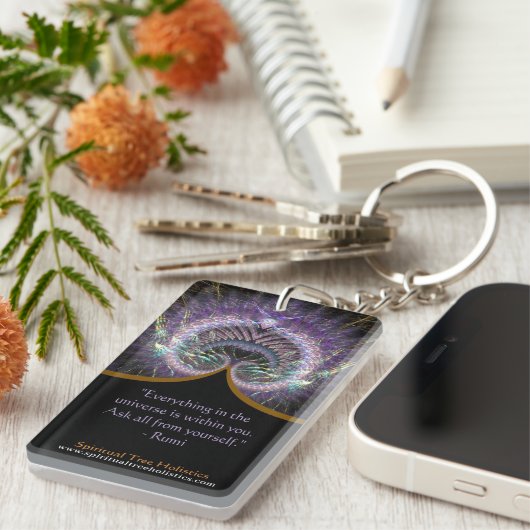 Spiritual Tree of Life Holistic Energy キーホルダー (正面右)