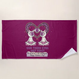 spiritual valentine's day ビーチタオル