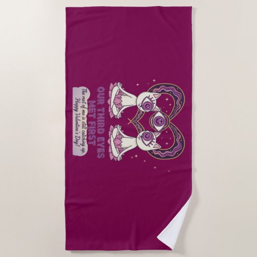 spiritual valentine's day ビーチタオル (正面)